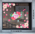 Decal chữ 8 tháng 3 (8/3)  cánh hoa hồng 2 -