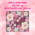 Decal chữ 8 tháng 3 (8/3)  cánh hoa hồng 2 - 1
