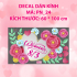 Decal chữ 8 tháng 3 (8/3)  cánh hoa hồng 2 - 2