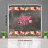 Decal chữ 8 tháng 3 (8/3) hoa hồng đủ màu sắc  -