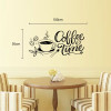 Decal chữ coffee time ly cà phê màu đen trang trí quán cafe - 1
