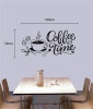 Decal chữ coffee time ly cà phê màu đen trang trí quán cafe - 2