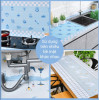 Giấy decal dán bếp màu xanh khổ 0.6 m x 5m trang trí bếp đẹp, chống dầu mỡ dễ lau chùi - 4