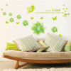 Decal dán họa tiết hoa xanh lá, chi tiết rời, trang trí phòng khách, giá rẻ ở TPHCM - 1
