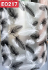 Decal dán kính hoa văn lông vũ trắng đen 90cm x 1m - 1