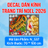 Decal dán kính  Noel   Combo  183 - 2