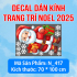 Decal dán kính  Noel    Combo số 153 - 2