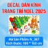 Decal dán kính  Noel    Combo số 153 - 3