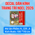 Decal dán kính Noel  539A - 1