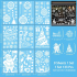 Decal dán kính noel bông tuyết số 6 - 