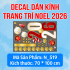 Decal dán kính Noel Combo số 10 - 2