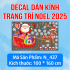 Decal dán kính Noel Combo số 10 - 6