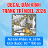 Decal dán kính Noel Combo số 100 - 7