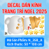 Decal dán kính Noel Combo số 100 - 8