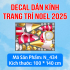 Decal dán kính Noel Combo số 103 - 1