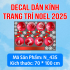 Decal dán kính Noel Combo số 103 - 2