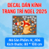 Decal dán kính Noel Combo số 104 - 2