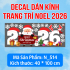 Decal dán kính Noel Combo số 104 - 4