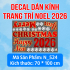 Decal dán kính Noel Combo số 105 - 1