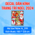 Decal dán kính Noel Combo số 107 - 5