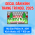 Decal dán kính Noel Combo số 108 - 2