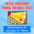 Decal dán kính Noel Combo số 108 - 4