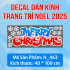 Decal dán kính Noel Combo số 11 - 3