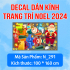 Decal dán kính Noel Combo số 110 - 3