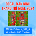 Decal dán kính Noel Combo số 112 - 4