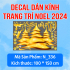 Decal dán kính Noel Combo số 115 - 2