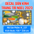 Decal dán kính Noel Combo số 116 - 1