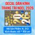 Decal dán kính Noel Combo số 116 - 2