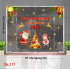 Decal dán kính Noel Combo số 117 - 