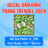 Decal dán kính Noel Combo số 118 - 4