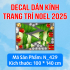 Decal dán kính Noel Combo  số 12 - 2