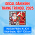 Decal dán kính Noel Combo  số 12 - 3