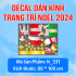 Decal dán kính Noel Combo số 124 - 2