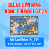 Decal dán kính Noel Combo số 125 - 1