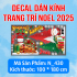 Decal dán kính Noel Combo số 126 - 1