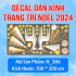 Decal dán kính Noel Combo số 128 - 4