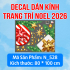 Decal dán kính Noel Combo số  132  - 1