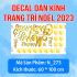 Decal dán kính Noel Combo số 133 - 2