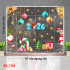 Decal dán kính Noel Combo số 134 - 