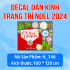 Decal dán kính Noel Combo số 136 - 3
