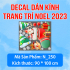 Decal dán kính Noel Combo số 139 - 2