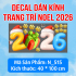 Decal dán kính Noel Combo số 140 - 1