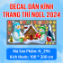 Decal dán kính Noel Combo số 140 - 2