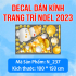 Decal dán kính Noel Combo số  141 - 3