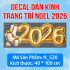 Decal dán kính Noel Combo số 142 - 3