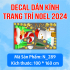Decal dán kính Noel Combo  số 143 - 1